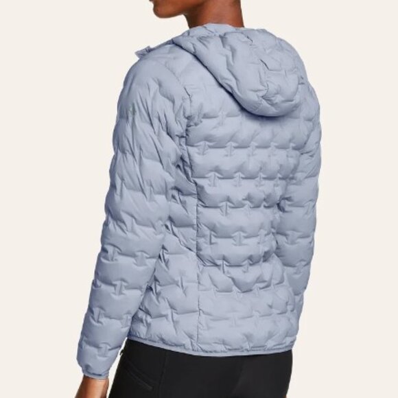 Eddie‎ Bauer Women's Blue MicroTherm Stretch Hooded Jacket - Size XL Extra Large - Picture 6 of 6